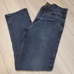 Urban Star Men's Dark Wash Straight Leg Stretch Denim Jeans 32x31 Indigo Blue